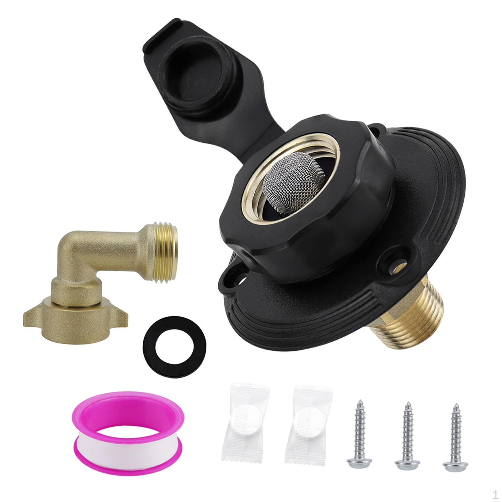 RV City Water Inlet Replace 3/4 NH Female to 1/2 NPT Male Sturdy Easy Install with Check Valve білий
RV City Water Inlet Replace 3/4 NH Female to 1/2 NPT Male Sturdy Easy Install with Check Valve білий