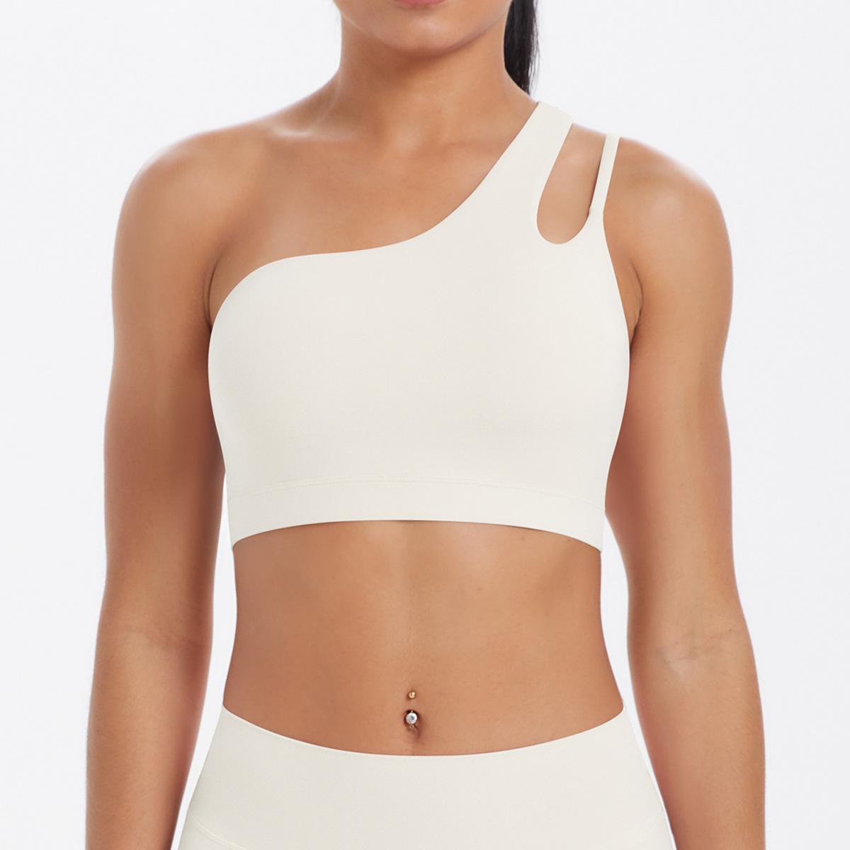 Slant Shoulder Beautiful Back Yoga Bra Nude Sports Bra Irregular Single Shoulder Strap Running Fitness Vest Top For Women M
Slant Shoulder Beautiful Back Yoga Bra Nude Sports Bra Irregular Single Shoulder Strap Running Fitness Vest Top For Women M