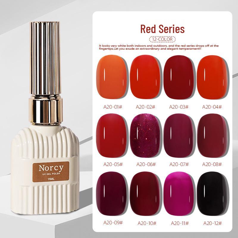 Burgundy Cherry Red Gel Nail Polish - 2024 Spring/Summer Whitening Series for Nail Salons
Burgundy Cherry Red Gel Nail Polish - 2024 Spring/Summer Whitening Series for Nail Salons