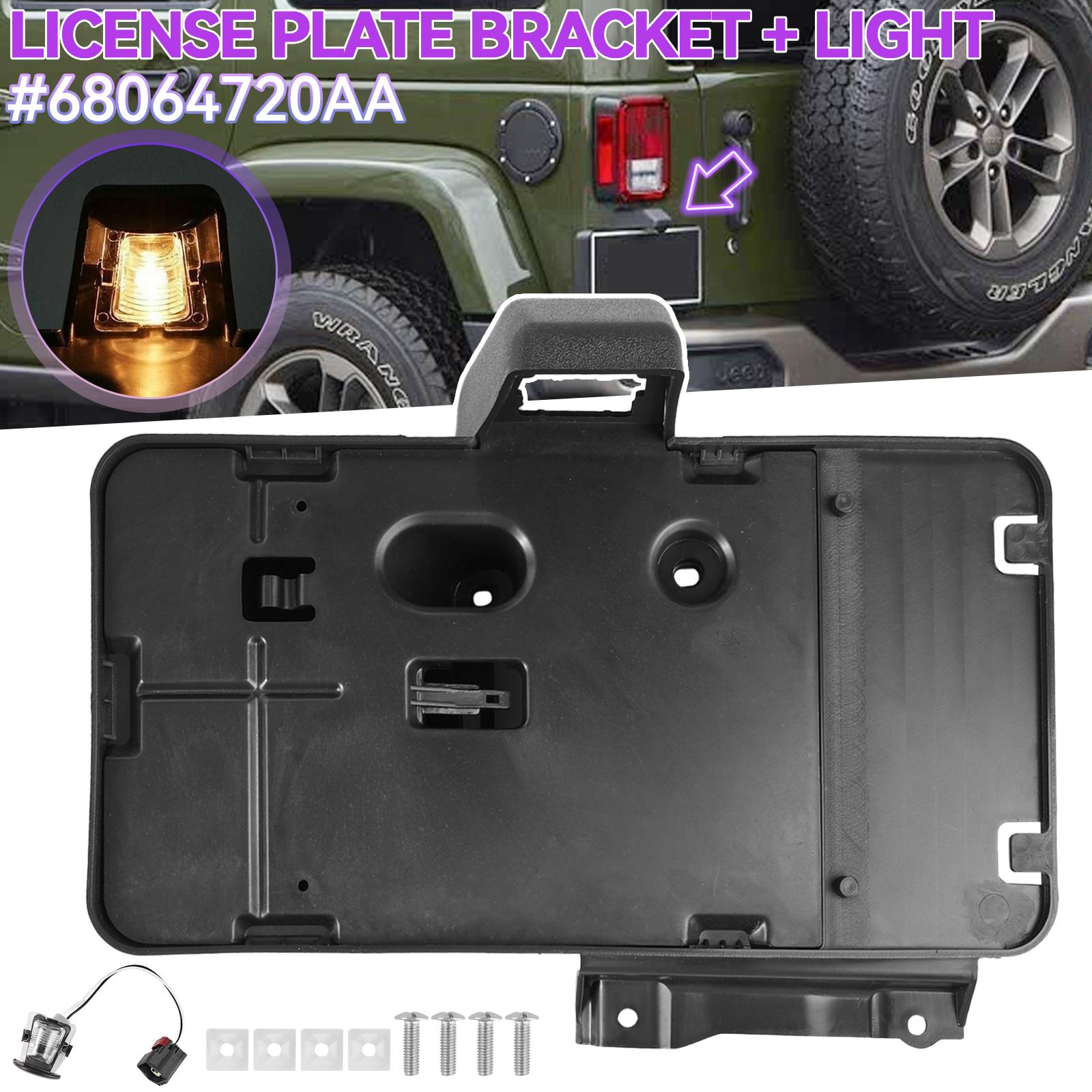 Car Rear License Plate Mounting Holder Frame Bracket & Light Fits for Jeep Wrangler JK JKU 2006-2017 68064720AA Auto Accessories
Car Rear License Plate Mounting Holder Frame Bracket & Light Fits for Jeep Wrangler JK JKU 2006-2017 68064720AA Auto Accessories