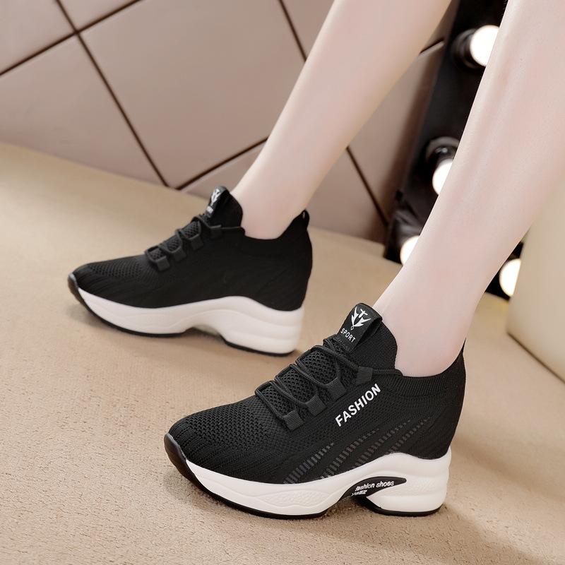 Inner heightening dad shoes women s flying weaving breathable autumn wedge heel lace-up casual shoes platform sports shoes travel shoes board shoes 40
Inner heightening dad shoes women s flying weaving breathable autumn wedge heel lace-up casual shoes platform sports shoes travel shoes board shoes 40