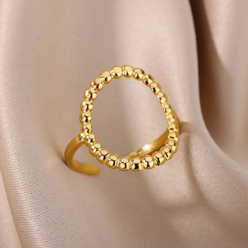 Кольца из нержавеющей стали 316L для женщин, винтажные, золотистого цвета, геометрическое кольцо, женское, мужское, роскошные, эстетичные, ювелирные аксессуары, подарки resizable
Кольца из нержавеющей стали 316L для женщин, винтажные, золотистого цвета, геометрическое кольцо, женское, мужское, роскошные, эстетичные, ювелирные аксессуары, подарки resizable