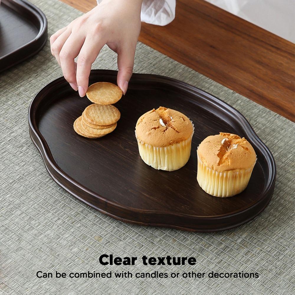 Walnut Color Bamboo Tray Oval Shape Wood Serving Tray Serveware Serving Tray Kitchen Use
Walnut Color Bamboo Tray Oval Shape Wood Serving Tray Serveware Serving Tray Kitchen Use