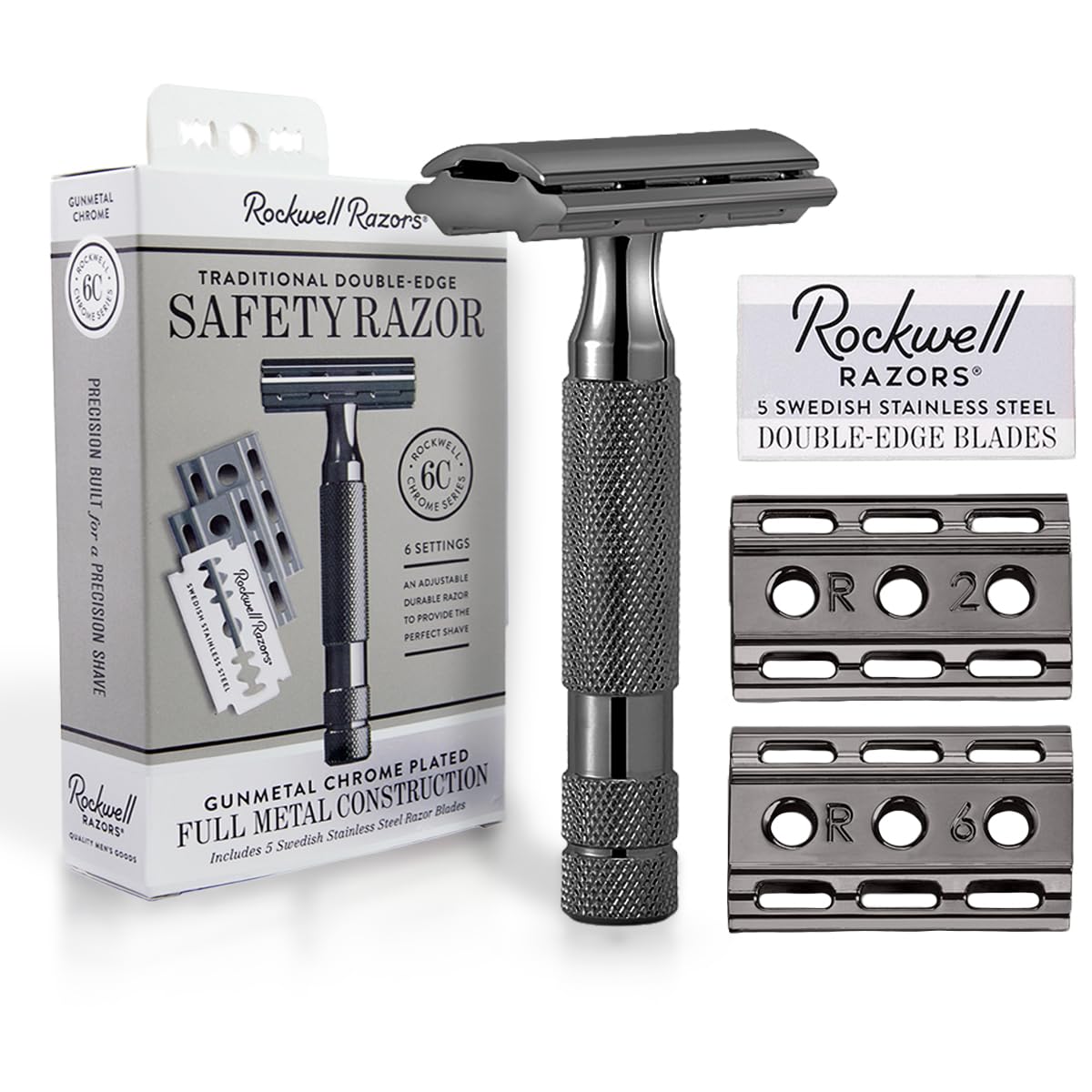 Rockwell Razors 6C Запатентованный держатель для бритвы с регулируемым одинарным лезвием. Изготовлен в. Подходит для начинающих и чувствительной кожи. Включает 5 сменных лезвий
Rockwell Razors 6C Запатентованный держатель для бритвы с регулируемым одинарным лезвием. Изготовлен в. Подходит для начинающих и чувствительной кожи. Включает 5 сменных лезвий