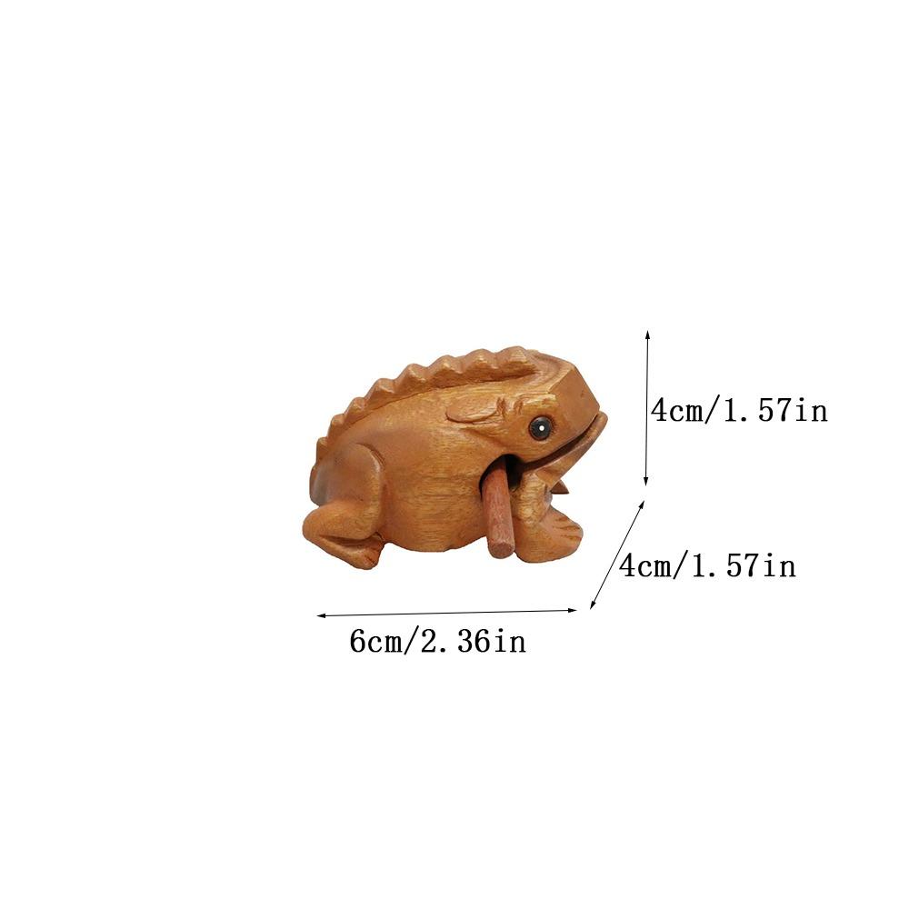 Wooden Frog Musical Instrument Handcrafted Lucky Frog Crafts Portable Frog Guiro Rasp Gifts 6*4*4cm
Wooden Frog Musical Instrument Handcrafted Lucky Frog Crafts Portable Frog Guiro Rasp Gifts 6*4*4cm