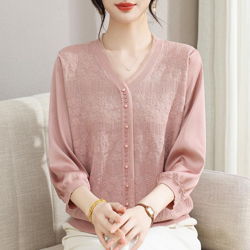 Mom s Spring Ice Silk Three-Quarter Sleeve Top: 2026 New Style for Middle-Aged & Elderly Women 2XL (for 135-150 catties) розовый
Mom s Spring Ice Silk Three-Quarter Sleeve Top: 2026 New Style for Middle-Aged & Elderly Women 2XL (for 135-150 catties) розовый