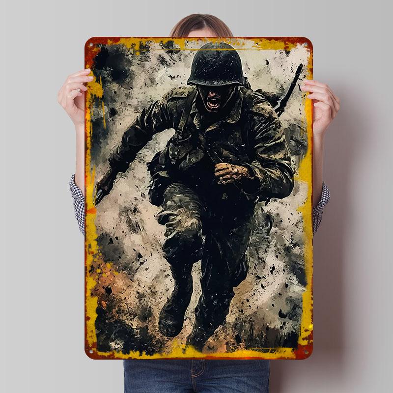 Soldier in Action Printed Poster Customized Wall Art Retro Vintage Metal Tin Signs for Coffee Bar Accessories Decoration Home 7.9x11.8In(20x30cm)
Soldier in Action Printed Poster Customized Wall Art Retro Vintage Metal Tin Signs for Coffee Bar Accessories Decoration Home 7.9x11.8In(20x30cm)