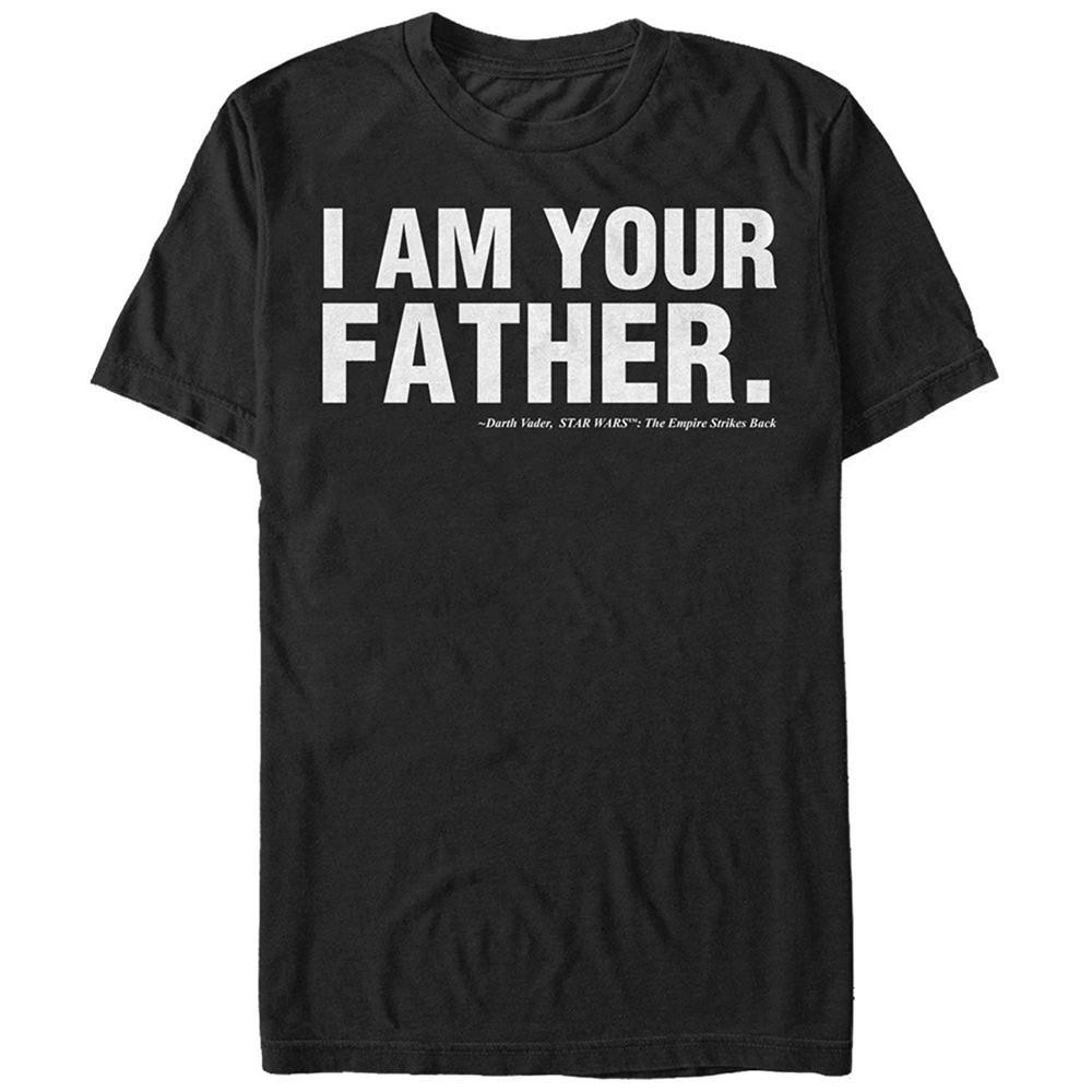 Star Wars Darth Vader I Am Your Father Text Father s Day Black Men s T-Shirt New Unisex T-Shirt XXXXL
Star Wars Darth Vader I Am Your Father Text Father s Day Black Men s T-Shirt New Unisex T-Shirt XXXXL