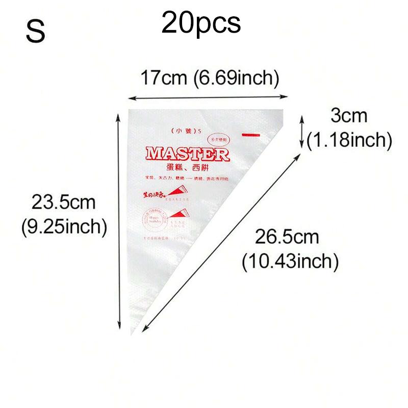 20PCS Piping Bags Kit Disposable Professional Cake Decorating Tools Pastry Cream Accessories Household Kitchen Baking Tools TMZ
20PCS Piping Bags Kit Disposable Professional Cake Decorating Tools Pastry Cream Accessories Household Kitchen Baking Tools TMZ