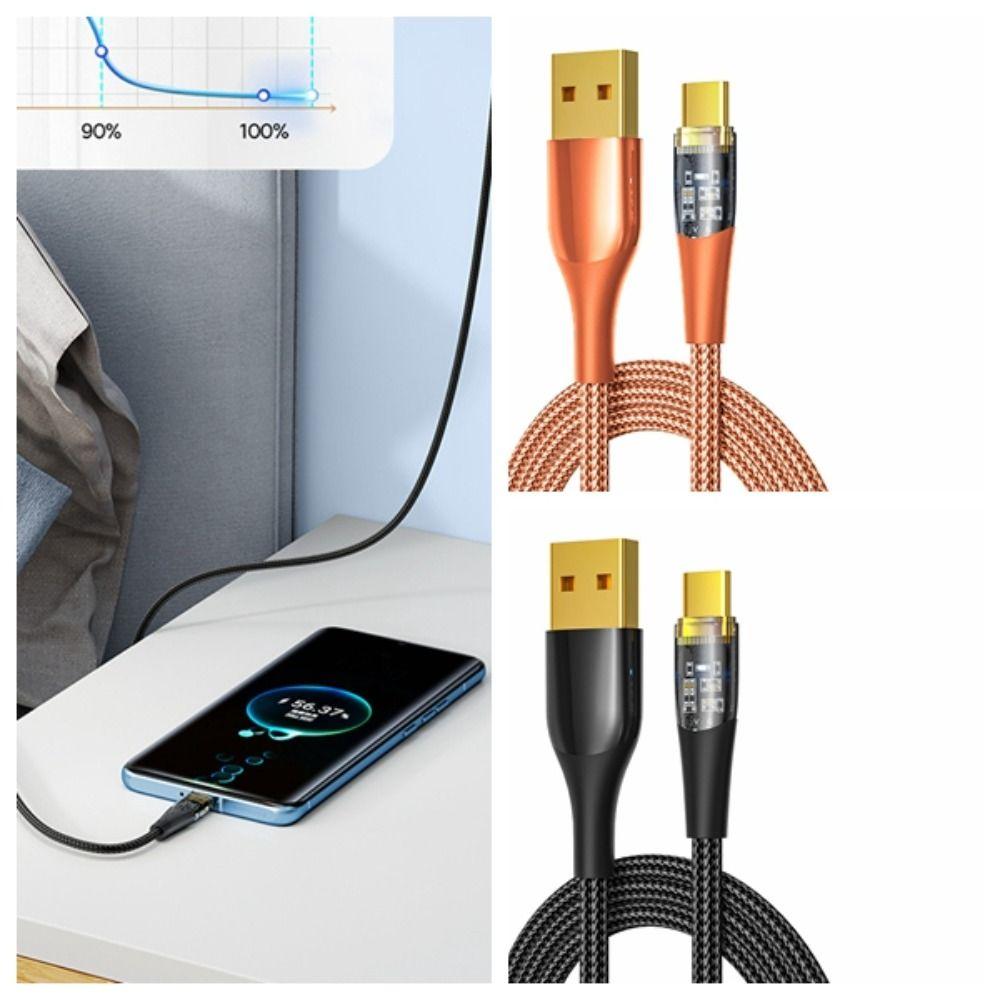 Type C 120W Fast Charging Cable Super Fast Charge Transparent USB C Cable Quick Charge black-1.5m
Type C 120W Fast Charging Cable Super Fast Charge Transparent USB C Cable Quick Charge black-1.5m