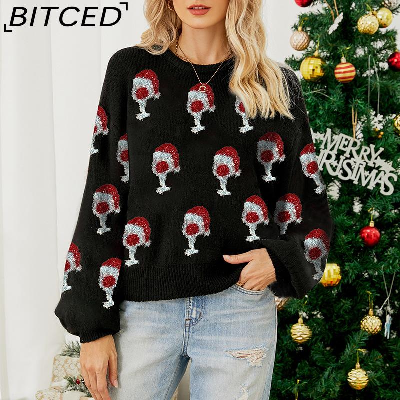 BITCED Fall/Winter Women s Pink Bubble Sleeve Pullover Christmas Sweater XL чёрный
BITCED Fall/Winter Women s Pink Bubble Sleeve Pullover Christmas Sweater XL чёрный