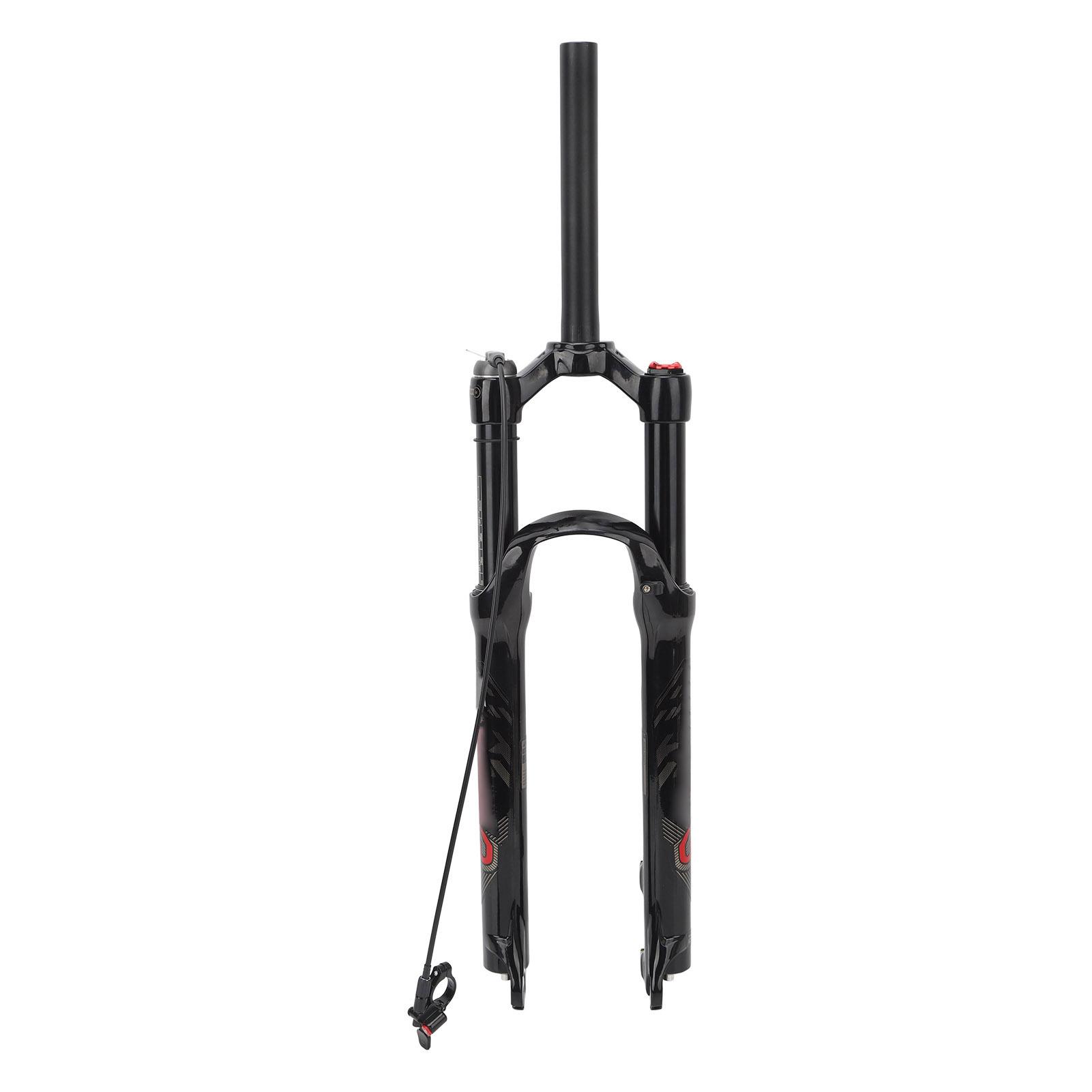 Black Bike Front Fork 27.5inch Straight Steerer Remote Lockout Aluminium Alloy Shock Absorber Suspension Fork
Black Bike Front Fork 27.5inch Straight Steerer Remote Lockout Aluminium Alloy Shock Absorber Suspension Fork