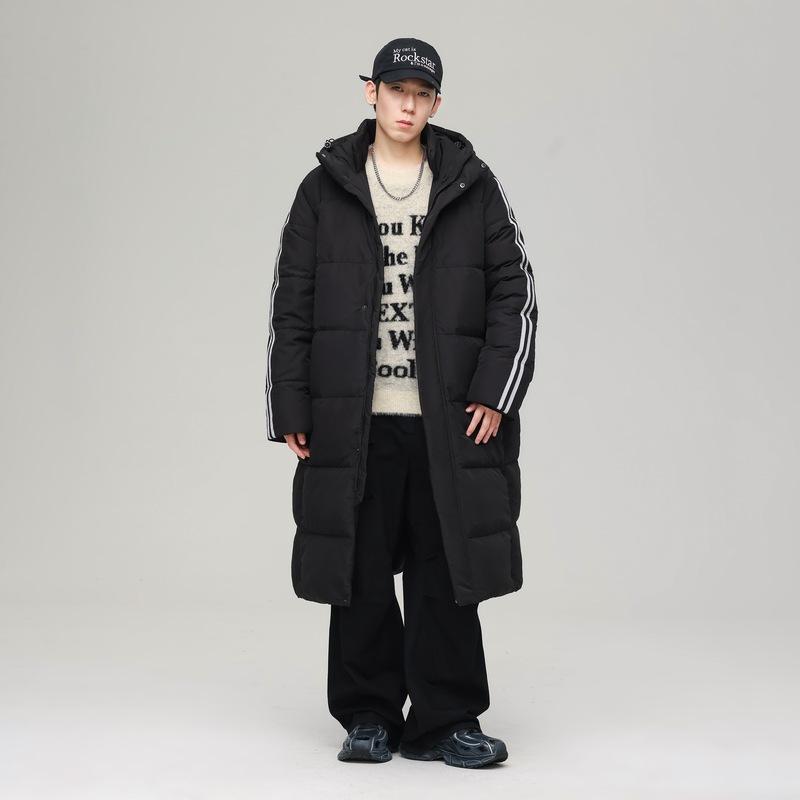 Зимняя легкая длинная спортивная куртка для мужчин и женщин, утепленное длинное пальто, теплая модная куртка, пуховик 3XL