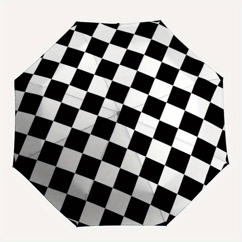 1pc Checkerboard Pattern Folding Umbrella , 8 Ribs Casual Durable Lightweight Portable Travelling Umbrella For Men & Women yy250728060
1pc Checkerboard Pattern Folding Umbrella , 8 Ribs Casual Durable Lightweight Portable Travelling Umbrella For Men & Women yy250728060