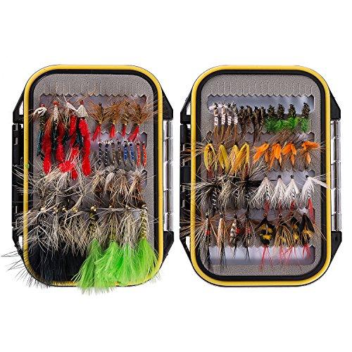 Bassdash Fly Set, 80-piece set in a waterproof case for fly fishing, perfect for mountain stream, tenkara, and trout fishing.
Bassdash Fly Set, 80-piece set in a waterproof case for fly fishing, perfect for mountain stream, tenkara, and trout fishing.