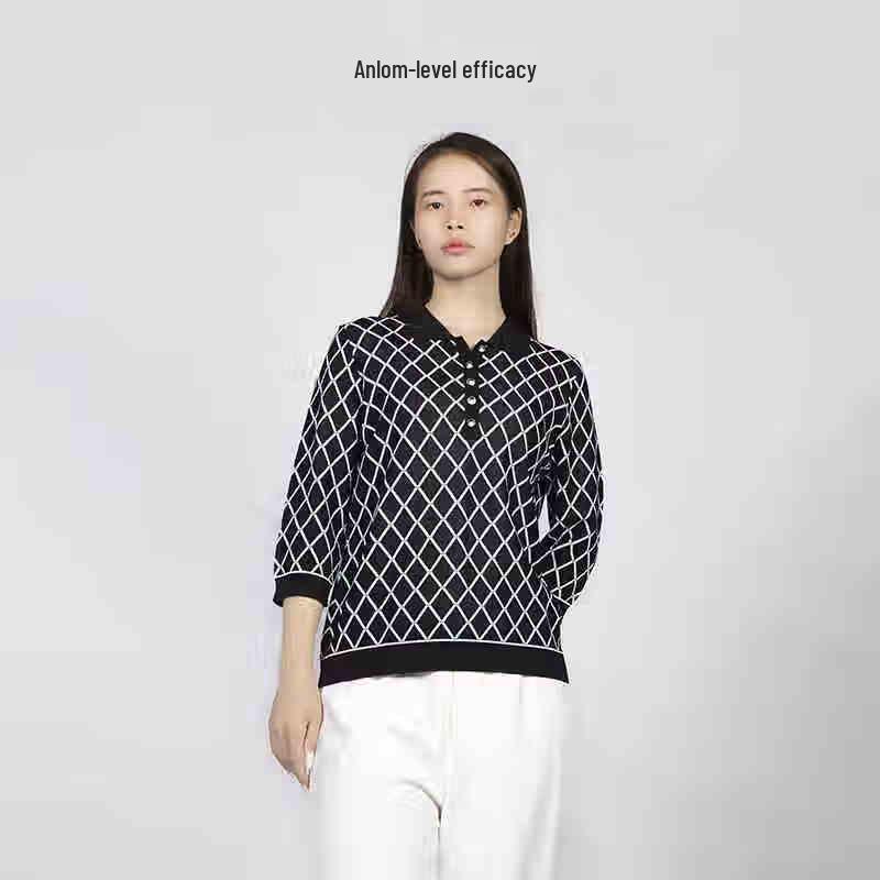 Женская облегающая трикотажная рубашка поло с длинным рукавом Anlom 4XL
Женская облегающая трикотажная рубашка поло с длинным рукавом Anlom 4XL