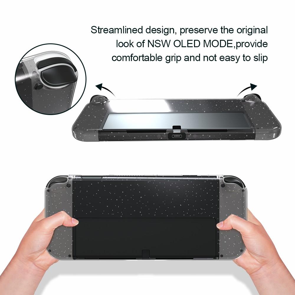 JYS JYS-NS220 Glitter Transparent Anti-skid TPU Protective Case Drop-proof Cover for Nintendo Switch OLED
JYS JYS-NS220 Glitter Transparent Anti-skid TPU Protective Case Drop-proof Cover for Nintendo Switch OLED