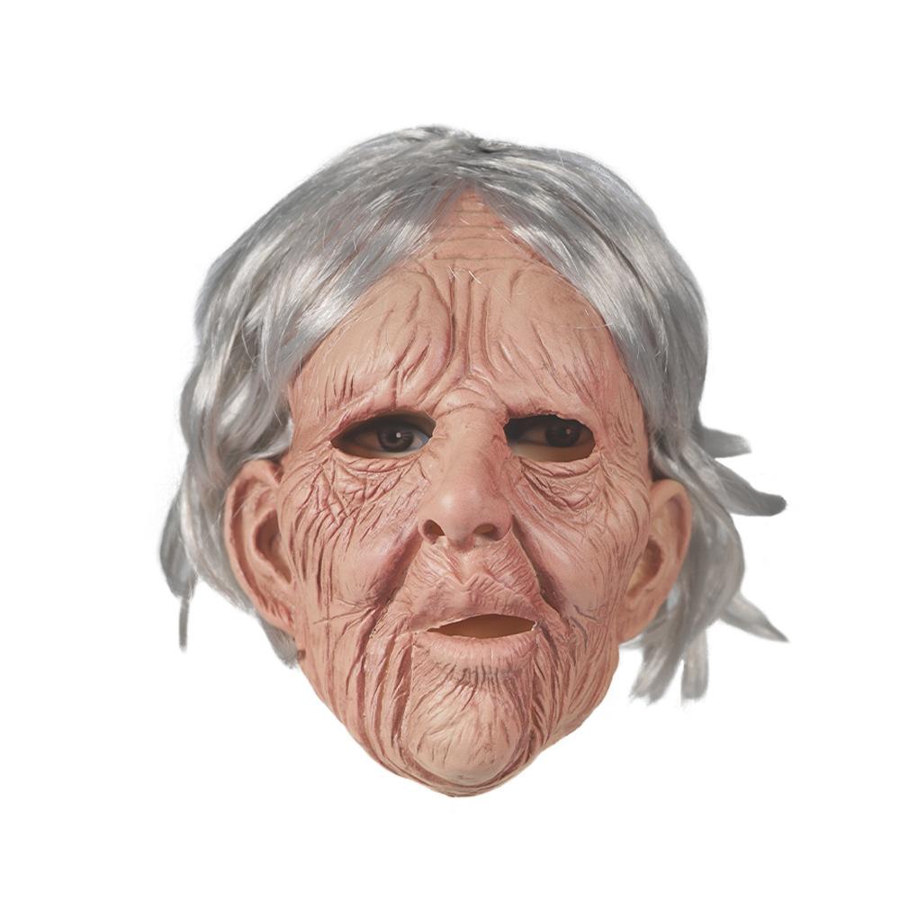 New popular Halloween latex mask for the elderly, realistic effect, suitable for carnival parties, elderly headgear Old lady with white hair
New popular Halloween latex mask for the elderly, realistic effect, suitable for carnival parties, elderly headgear Old lady with white hair