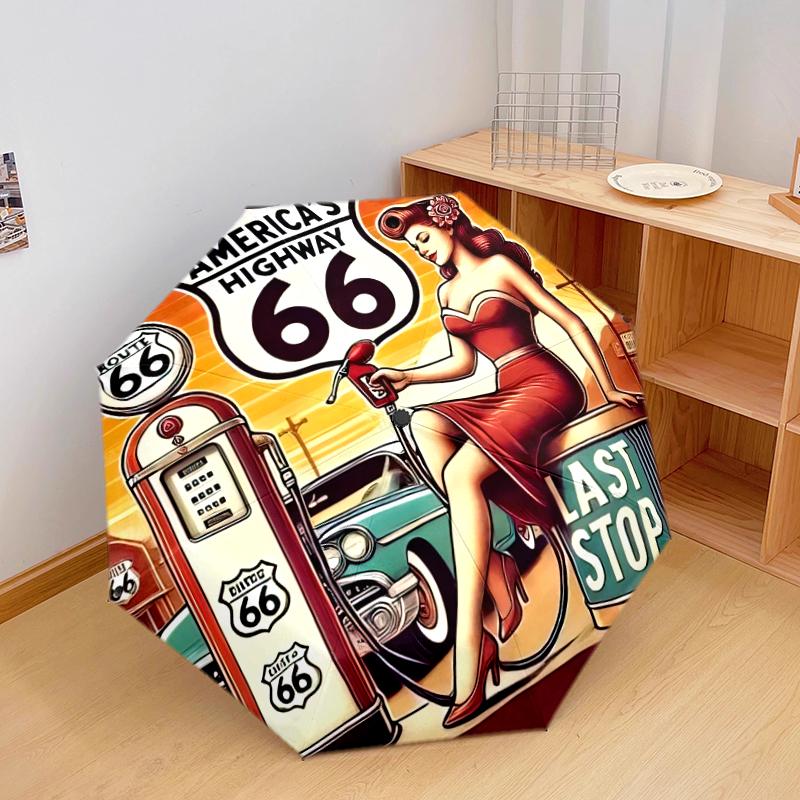 1PC Route 66 Umbrella Portable Folding Umbrella Iron Frame Hole Bone Structure Outdoor Home Umbrella A1 разноцветный
1PC Route 66 Umbrella Portable Folding Umbrella Iron Frame Hole Bone Structure Outdoor Home Umbrella A1 разноцветный