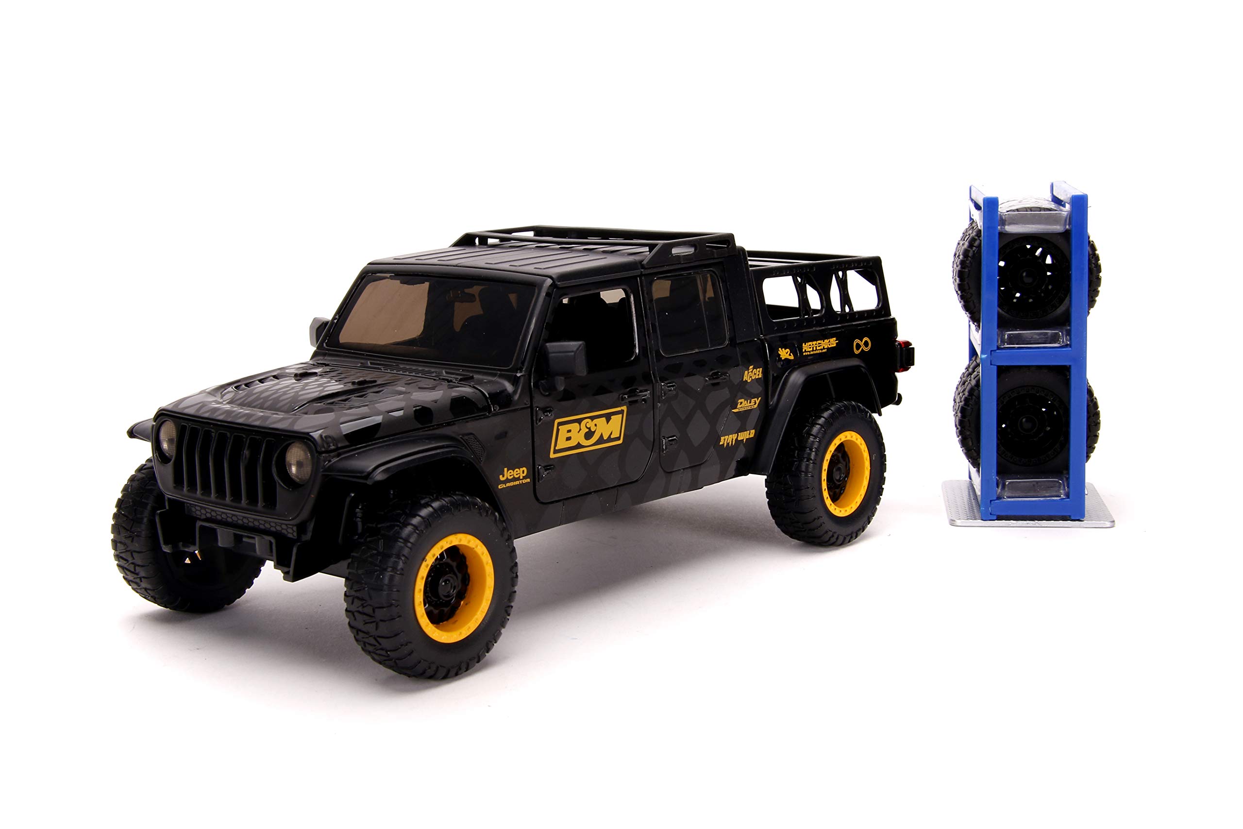 Jada Toys Just Trucks 2020 Jeep Gladiator with Rack Car Black Toys for Kids and Adults 124 Die-cast B&M,
Jada Toys Just Trucks 2020 Jeep Gladiator with Rack Car Black Toys for Kids and Adults 124 Die-cast B&M,