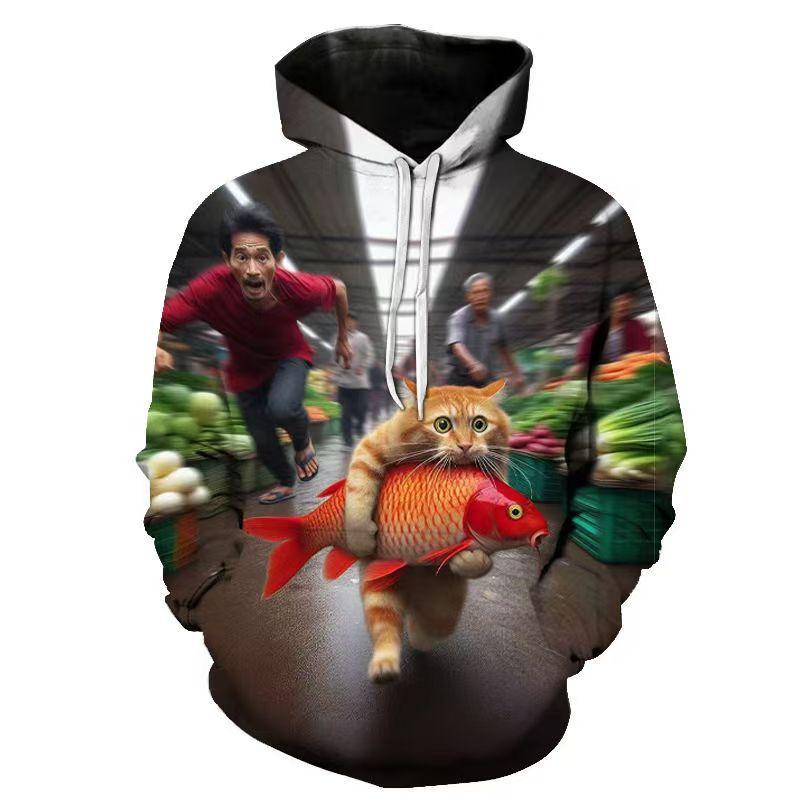 Весна Осінь Нова Чоловіча Жіноча 3D-друк Персоналізована Серія Кіт Повсякденна Модна Весела Толстовка S
Весна Осінь Нова Чоловіча Жіноча 3D-друк Персоналізована Серія Кіт Повсякденна Модна Весела Толстовка S