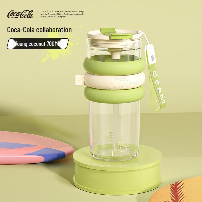 Gemi Coca-Cola 700ml Doughnut Metal Straw Tumbler
Gemi Coca-Cola 700ml Doughnut Metal Straw Tumbler