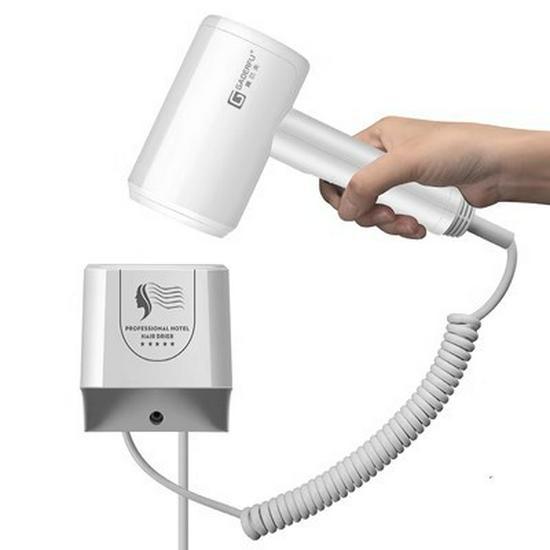 Wall-Mounted Golf Hotel Hair Dryer with Hot/Cold Settings, No-Punch Installation Type B білий
Wall-Mounted Golf Hotel Hair Dryer with Hot/Cold Settings, No-Punch Installation Type B білий