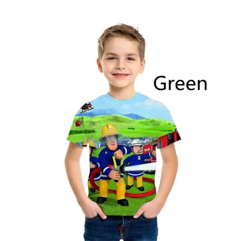 Детская футболка с изображением пожарного Сэма-спасателя, футболка с коротким рукавом с 3D-принтом, детская футболка с анимированным рисунком по технике безопасности, модный топ 100 зелёный
Детская футболка с изображением пожарного Сэма-спасателя, футболка с коротким рукавом с 3D-принтом, детская футболка с анимированным рисунком по технике безопасности, модный топ 100 зелёный