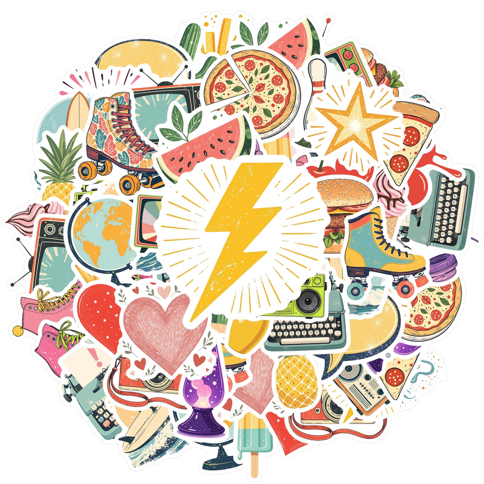 35pcs-100pcs Playful Retro Decals Retro Food Stationery Stickers Funny Stickers For Laptop Phone Car Sticker
35pcs-100pcs Playful Retro Decals Retro Food Stationery Stickers Funny Stickers For Laptop Phone Car Sticker