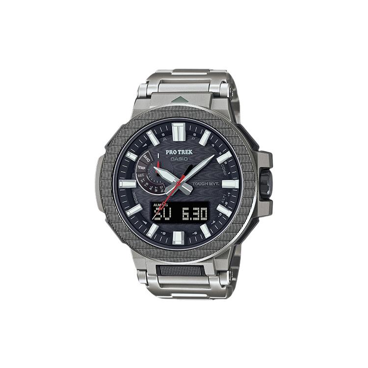 CASIO PRO TREK Коллекция Часы с двойным дисплеем Кварцевый механизм Титановый ремешок Мужские часы PRX-8001YT-7JF
CASIO PRO TREK Коллекция Часы с двойным дисплеем Кварцевый механизм Титановый ремешок Мужские часы PRX-8001YT-7JF