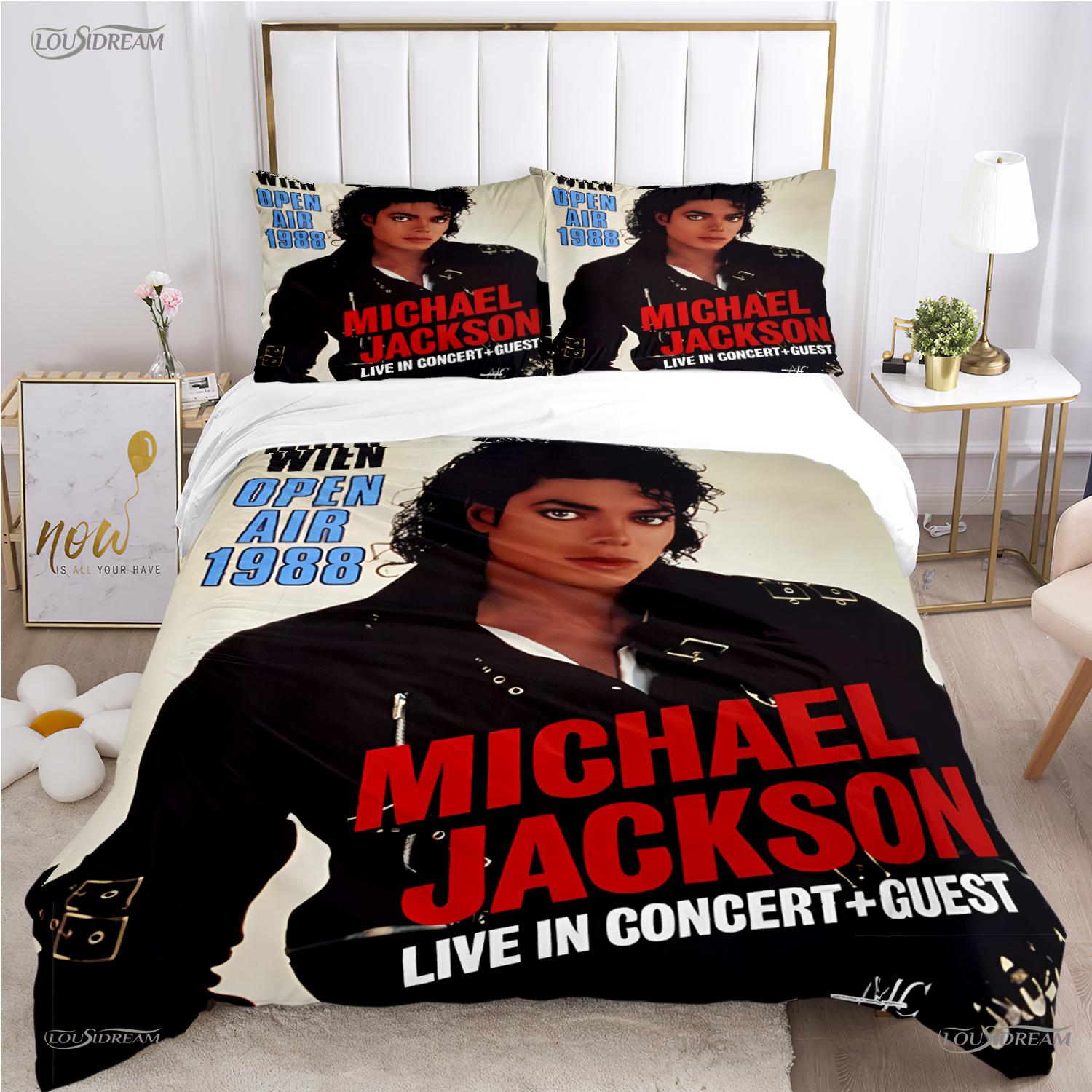Комплект постельного белья с пододеяльником и одеялом Michael J-Jackson для любого сезона, мягкое покрывало-стеганое одеяло и наволочки, односпальное/двуспальное/полуторное/евро 135x200cm
Комплект постельного белья с пододеяльником и одеялом Michael J-Jackson для любого сезона, мягкое покрывало-стеганое одеяло и наволочки, односпальное/двуспальное/полуторное/евро 135x200cm