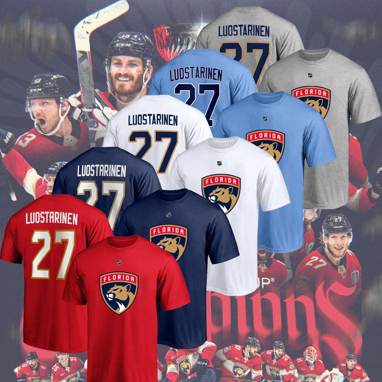 HOT NEW! Luostarinen #27 Eetu Florida Team Panther Name Number Players Shir XXXXL
HOT NEW! Luostarinen #27 Eetu Florida Team Panther Name Number Players Shir XXXXL