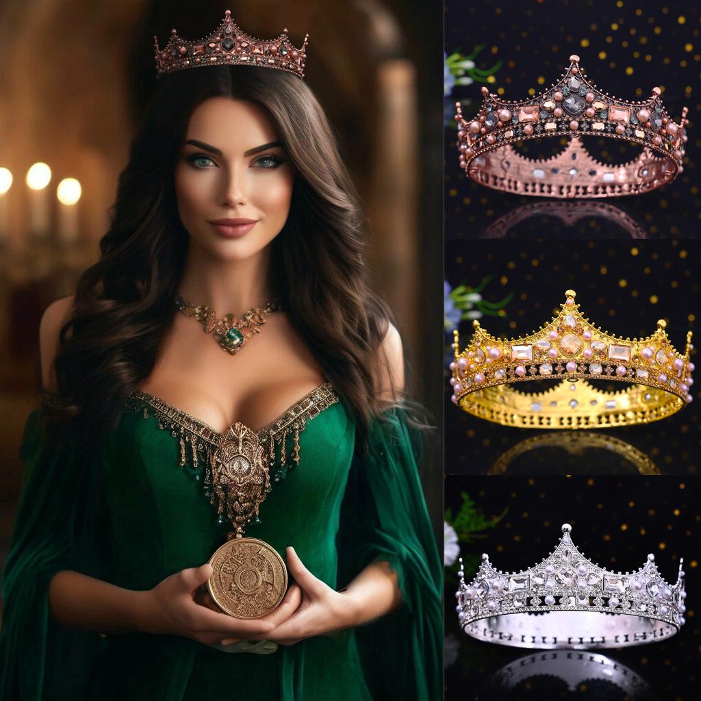 Vintage Baroque Crystal Tiara Crown for Bride Queen King Wedding Hair Accessory Women Men Pageant Prom Headpiece
Vintage Baroque Crystal Tiara Crown for Bride Queen King Wedding Hair Accessory Women Men Pageant Prom Headpiece