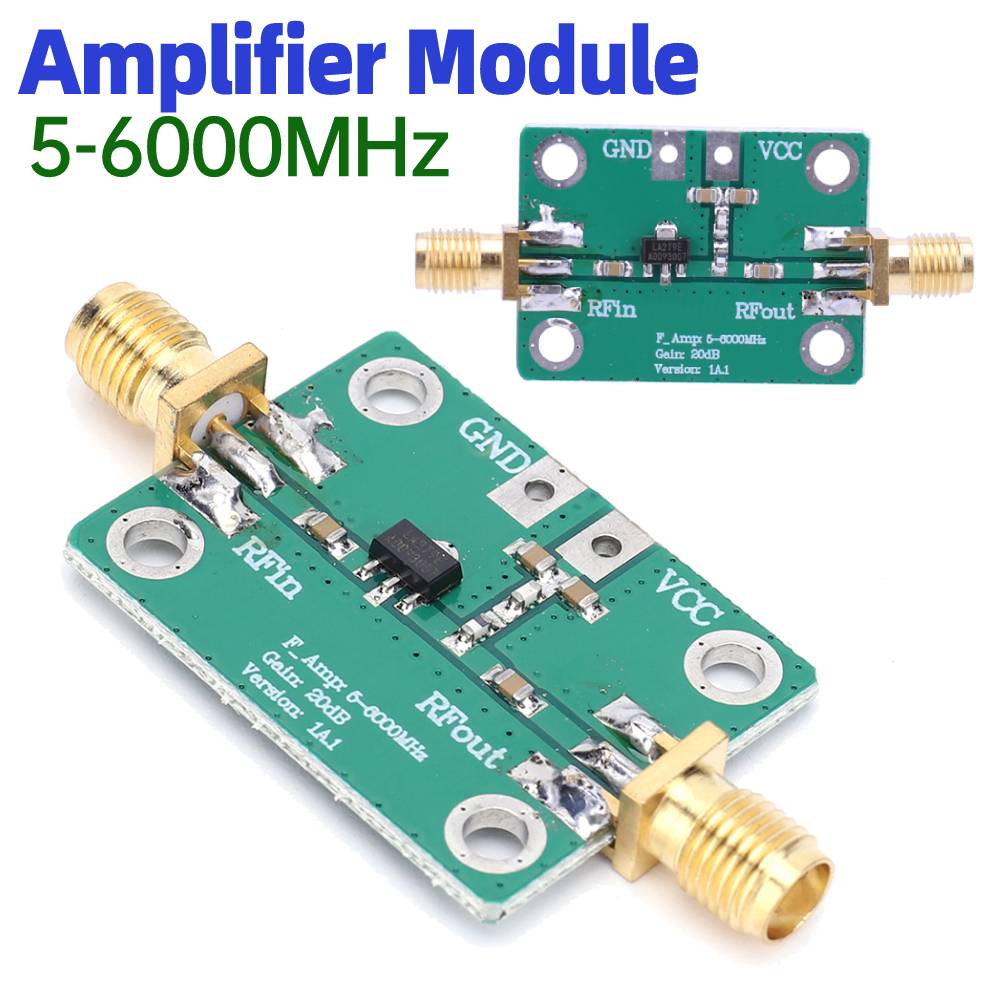 5-6000MHz RF Wideband Amplifier Gain 20dB Ultra-wideband Radio Frequency Amplifier Module DC 5V RF Signal Power Amplifier Board CHINA
5-6000MHz RF Wideband Amplifier Gain 20dB Ultra-wideband Radio Frequency Amplifier Module DC 5V RF Signal Power Amplifier Board CHINA