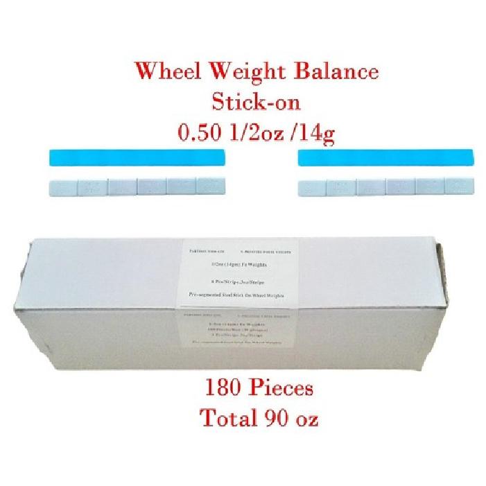 180 Pc 1/2 OZ 0.50 Stick On Wheel Weight Balance 30 Strips Total 90 oz
180 Pc 1/2 OZ 0.50 Stick On Wheel Weight Balance 30 Strips Total 90 oz