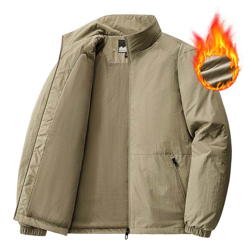 Men s Retro Fleece-Lined Windproof Jacket - Stand Collar, Autumn/Winter Casual Outdoor Workwear & Sportswear 2XL хакі
Men s Retro Fleece-Lined Windproof Jacket - Stand Collar, Autumn/Winter Casual Outdoor Workwear & Sportswear 2XL хакі