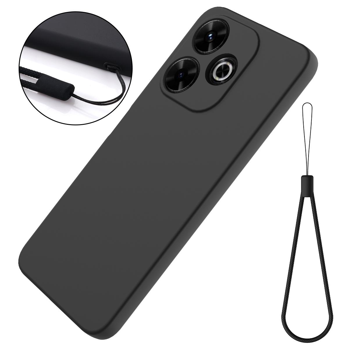For Xiaomi Redmi 13 5G/13 4G/Note 13R 5G/Poco M6 4G Case Liquid Silicone Phone Cover with Wrist Strap Black
For Xiaomi Redmi 13 5G/13 4G/Note 13R 5G/Poco M6 4G Case Liquid Silicone Phone Cover with Wrist Strap Black
