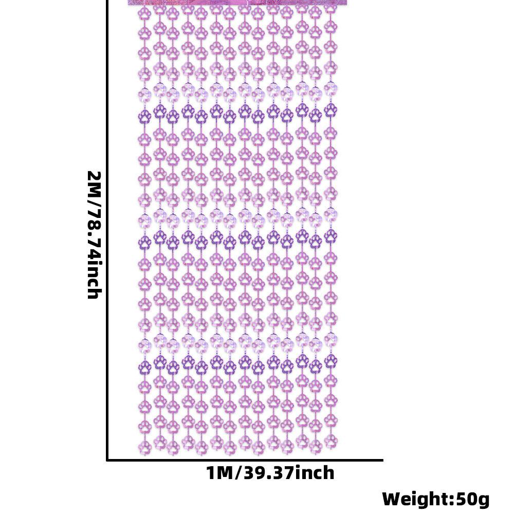 Праздничный питомец Розовый тематический дождевой занавес для кошек и собак Идеально подходит для праздничных встреч Pet Paw Curtain A
Праздничный питомец Розовый тематический дождевой занавес для кошек и собак Идеально подходит для праздничных встреч Pet Paw Curtain A