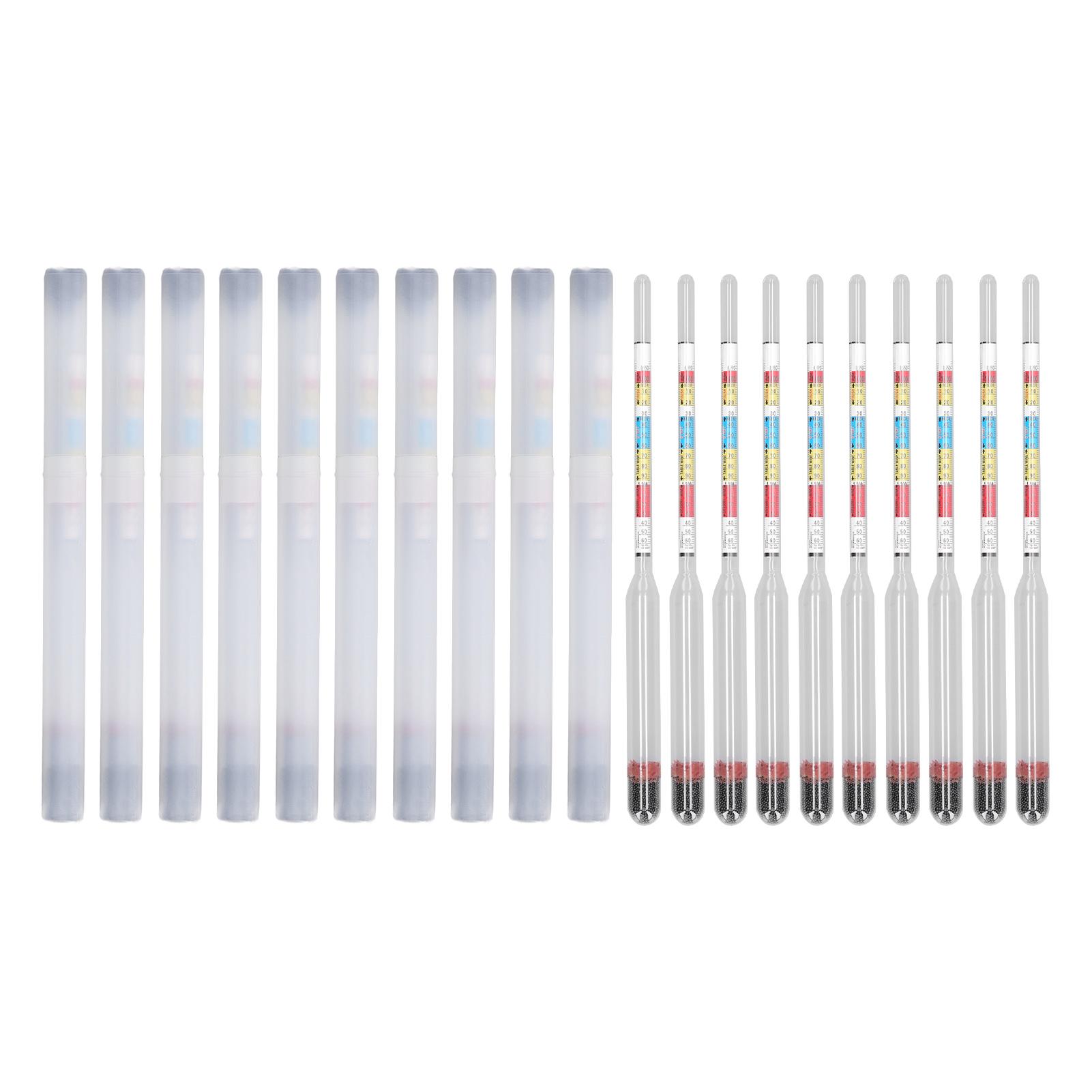 10Pcs Wine Making Meter Home Brewing Beer Hydrometer Test Jar 3 Scales Household Supplies
10Pcs Wine Making Meter Home Brewing Beer Hydrometer Test Jar 3 Scales Household Supplies