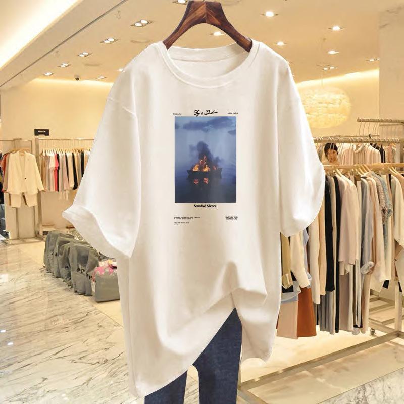 New cotton t-shirt women s summer new white loose top bottoming shirt design sense niche S
New cotton t-shirt women s summer new white loose top bottoming shirt design sense niche S
