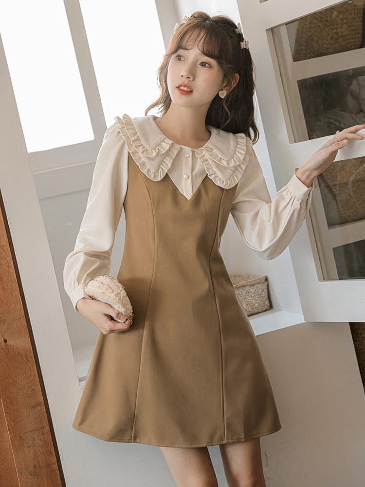 Женское облегающее платье-двойка с французским воротником Питер Пэн 2025 года для весны/осени в студенческом стиле XL хаки
Женское облегающее платье-двойка с французским воротником Питер Пэн 2025 года для весны/осени в студенческом стиле XL хаки