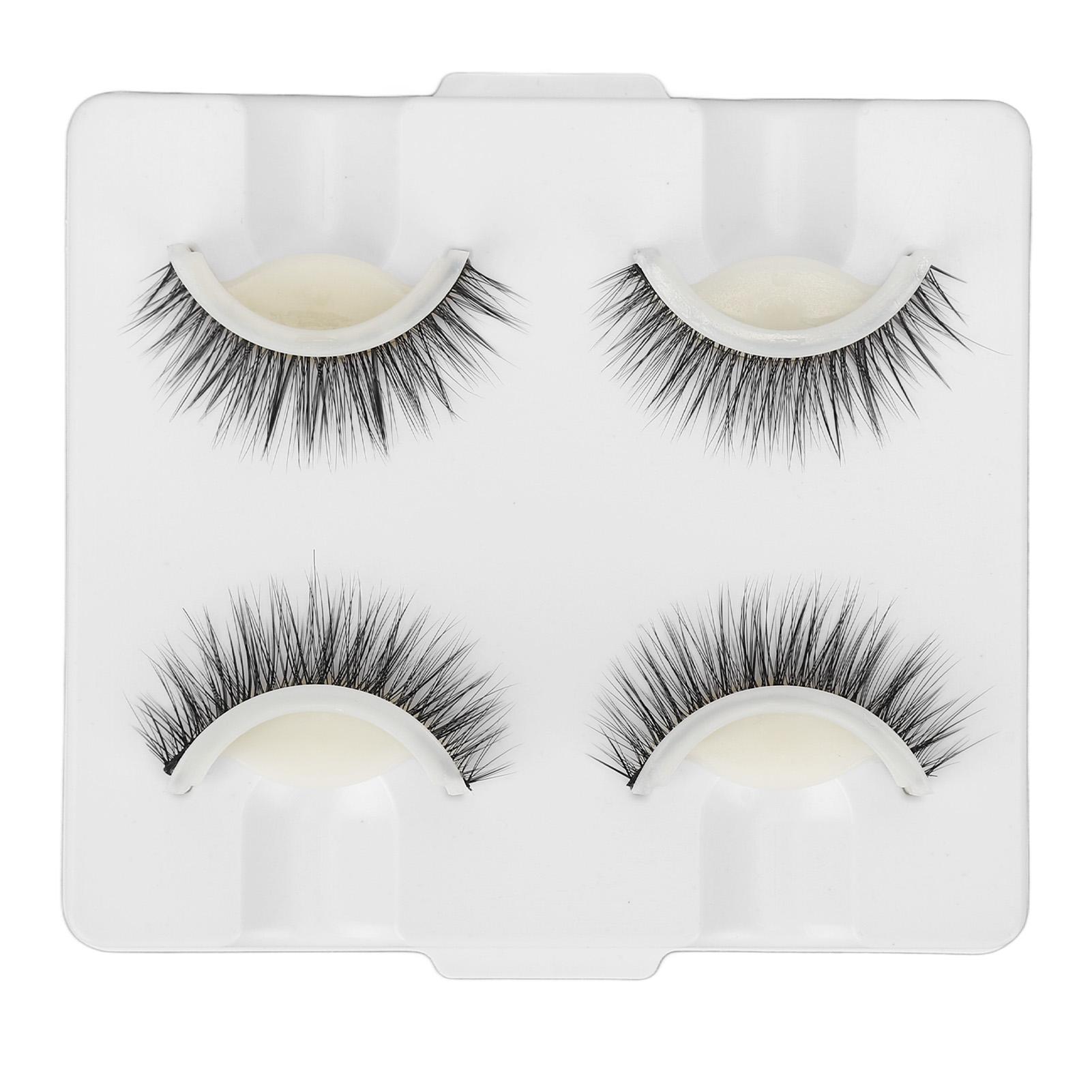 2 Pairs Self Adhesive False Eyelashes Glue Free Reusable Comfortable Natural Look False Eyelashes with Adhesive Strip
2 Pairs Self Adhesive False Eyelashes Glue Free Reusable Comfortable Natural Look False Eyelashes with Adhesive Strip