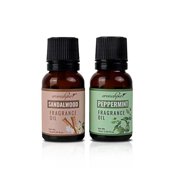 Aromahpure Fragrance Oil|30 ml|Pack of 2|Sandalwood,Peppermint Aroma Oil for Home Fragrance|Best for Aromatherapy|Helps in concentration & meditation
Aromahpure Fragrance Oil|30 ml|Pack of 2|Sandalwood,Peppermint Aroma Oil for Home Fragrance|Best for Aromatherapy|Helps in concentration & meditation