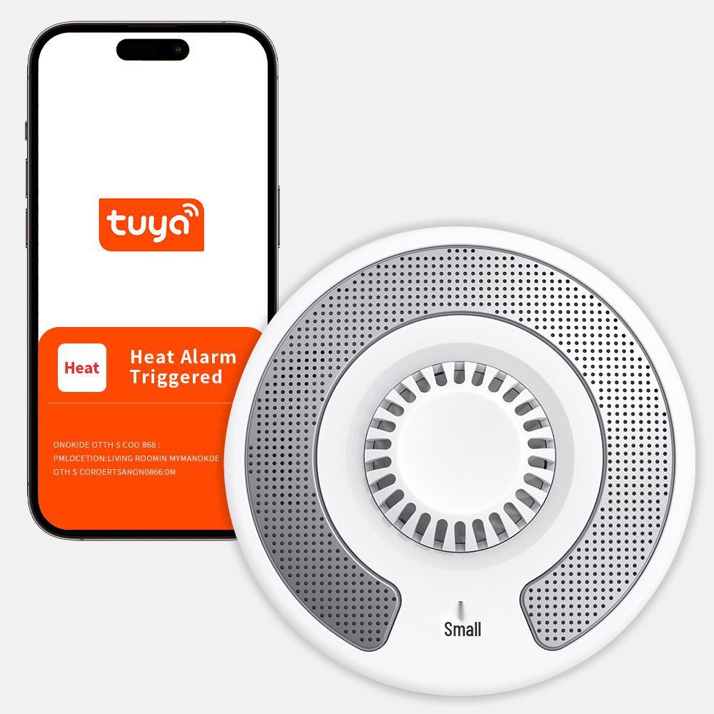 WiFi Heat Detector Alarm with Temperature Sensitivity, Tuya-APP, 10-Year Life.
WiFi Heat Detector Alarm with Temperature Sensitivity, Tuya-APP, 10-Year Life.
