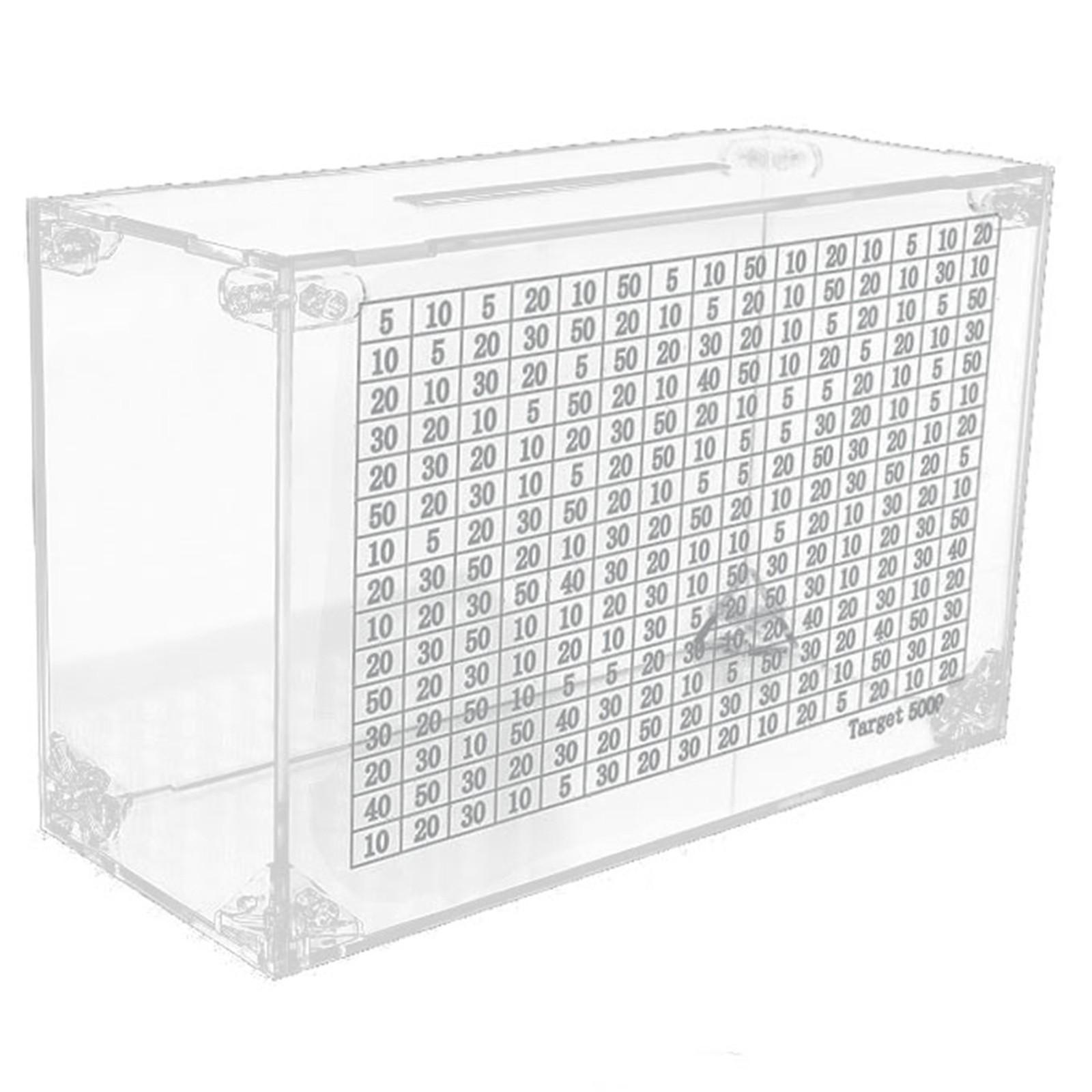 Acrylic Transparent Money Box Large Capacity Coin Bank with Score Chart for Counting and Saving Coins Durable Plastic Piggy Bank One Size білий
Acrylic Transparent Money Box Large Capacity Coin Bank with Score Chart for Counting and Saving Coins Durable Plastic Piggy Bank One Size білий