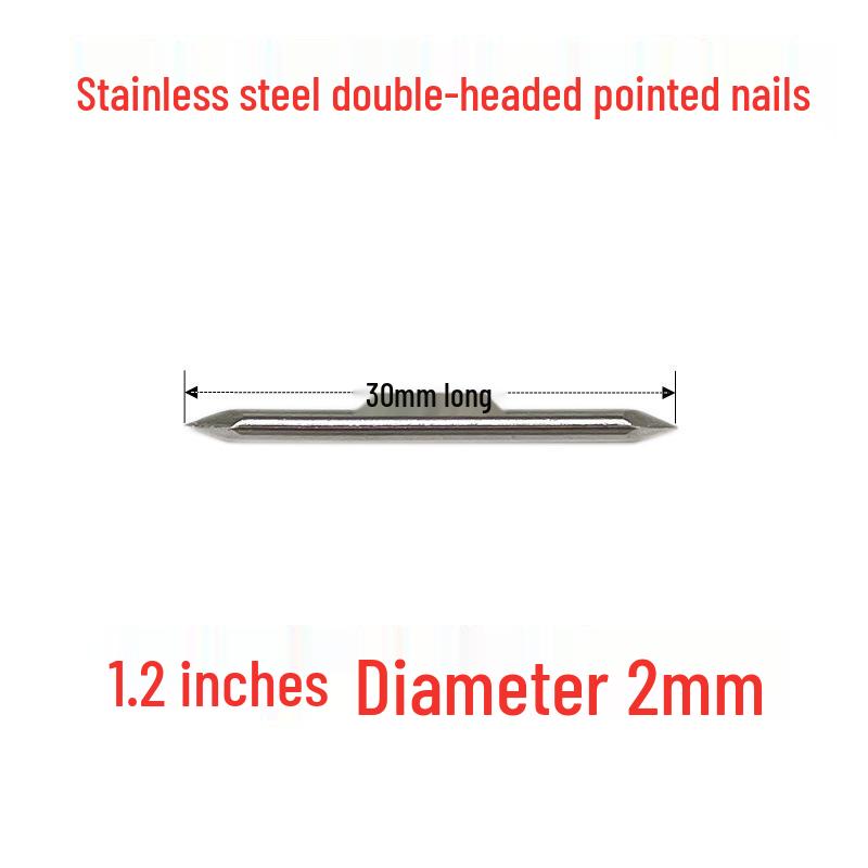 Stainless Steel Double-Headed and Pointed Round Nails, 1.2-4 inch, for Wood Board Connection and Splicing.
Stainless Steel Double-Headed and Pointed Round Nails, 1.2-4 inch, for Wood Board Connection and Splicing.