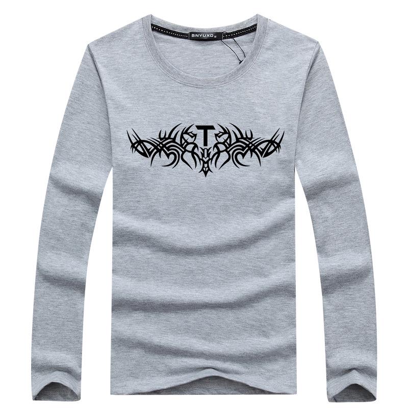 Осенняя мужская футболка Slim Fit с длинным рукавом и круглым вырезом в корейском стиле 2020 года L серый
Осенняя мужская футболка Slim Fit с длинным рукавом и круглым вырезом в корейском стиле 2020 года L серый