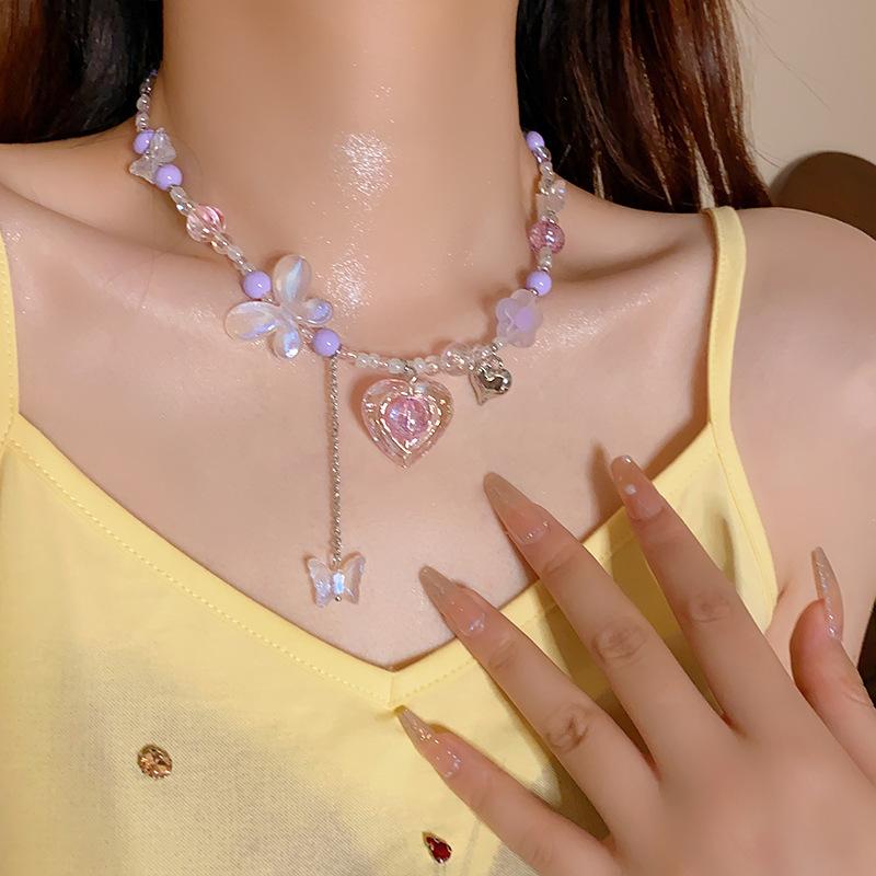 Acrylic love butterfly flower tassel necklace accessories high-end fashion niche collarbone chain versatile necklace accessories women
Acrylic love butterfly flower tassel necklace accessories high-end fashion niche collarbone chain versatile necklace accessories women