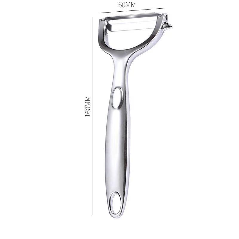 Silicone-Handled Zinc Alloy 2-in-1 Fruit Peeler and Grater Tool
Silicone-Handled Zinc Alloy 2-in-1 Fruit Peeler and Grater Tool