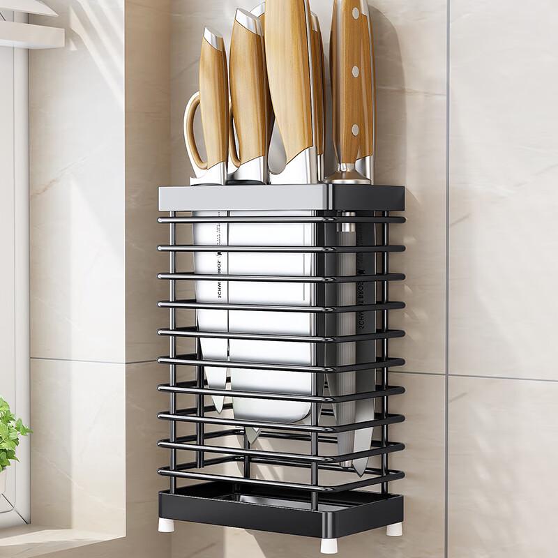 Stainless Steel Wall-Mounted Knife and Chopstick Holder
Stainless Steel Wall-Mounted Knife and Chopstick Holder